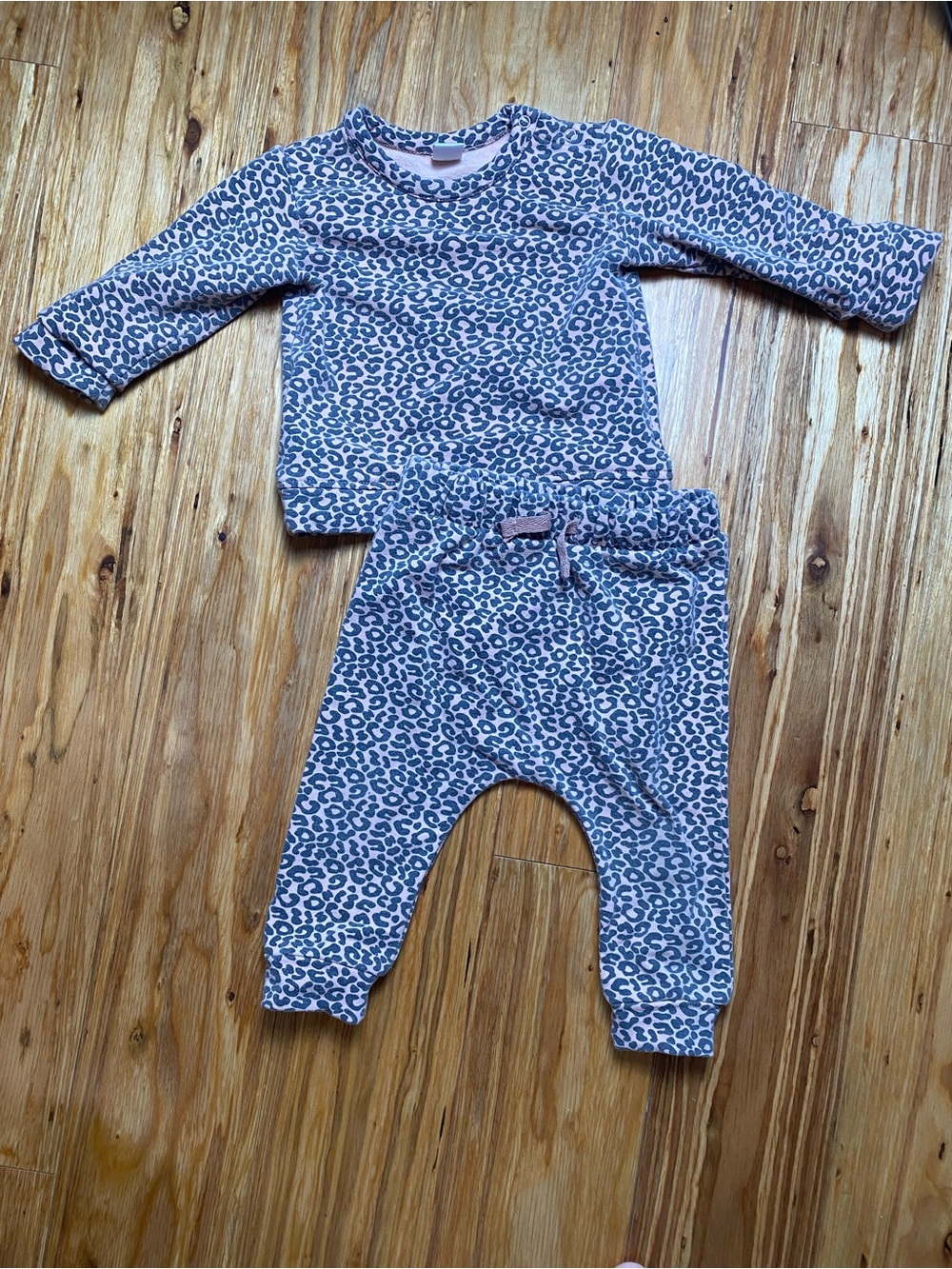Kids Leopard Print Pajama Set